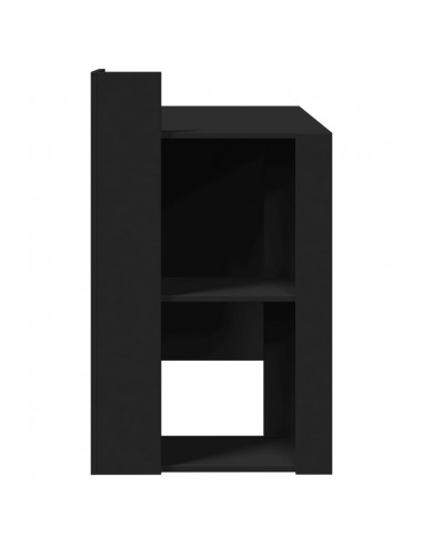 Scrivania Ufficio Nera 103,5x56,5x94 cm in Legno Multistrato