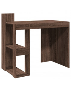 Scrivania Rovere Marrone 103,5x56,5x94 cm in Legno Multistrato 2