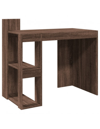 Scrivania Rovere Marrone 103,5x56,5x94 cm in Legno Multistrato