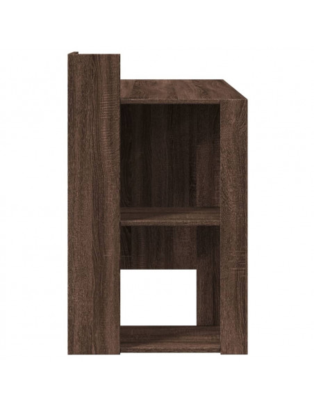 Scrivania Rovere Marrone 103,5x56,5x94 cm in Legno Multistrato