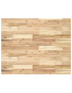 Piano Scrivania Non Trattato 100x80x4cm Legno Massello Acacia 2