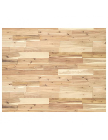 Piano Scrivania Non Trattato 100x80x4cm Legno Massello Acacia