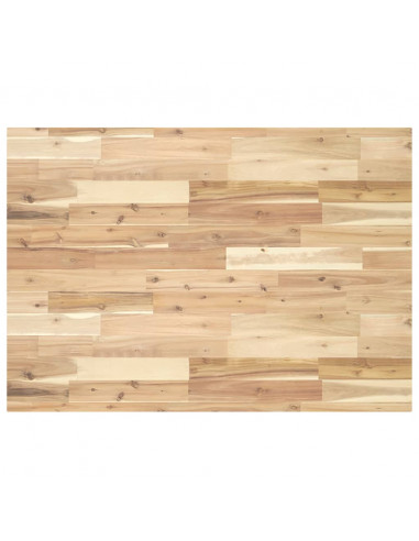 Piano Scrivania Non Trattato 100x70x4cm Legno Massello Acacia