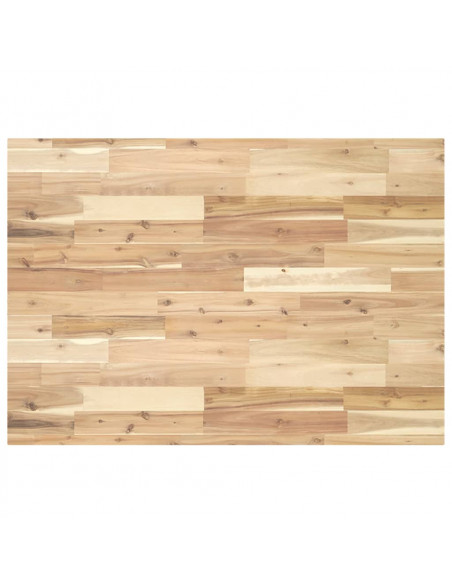 Piano Scrivania Non Trattato 80x70x4cm Legno Massello di Acacia