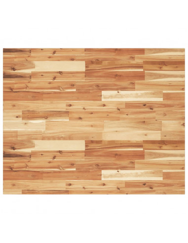 Piano Scrivania a Olio 100x80x2 cm Legno Massello Acacia