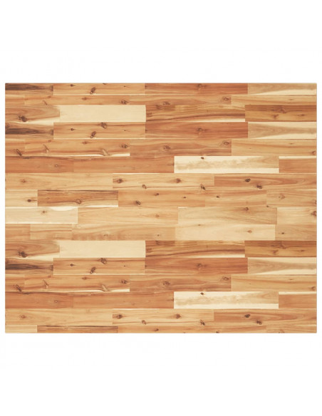 Piano Scrivania a Olio 100x80x2 cm Legno Massello Acacia