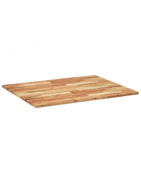 Piano Scrivania a Olio 100x80x2 cm Legno Massello Acacia