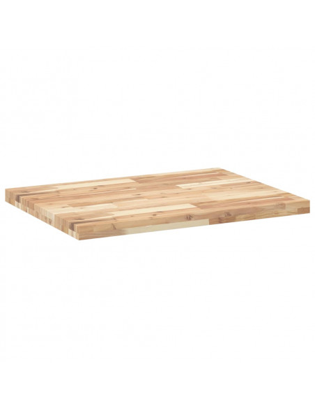 Piano Scrivania Non Trattato 100x60x4cm Legno Massello Acacia