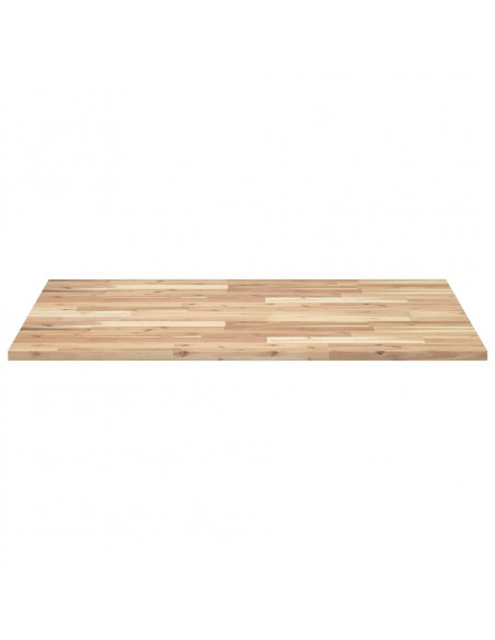 Piano Scrivania Non Trattato 100x80x2cm Legno Massello Acacia