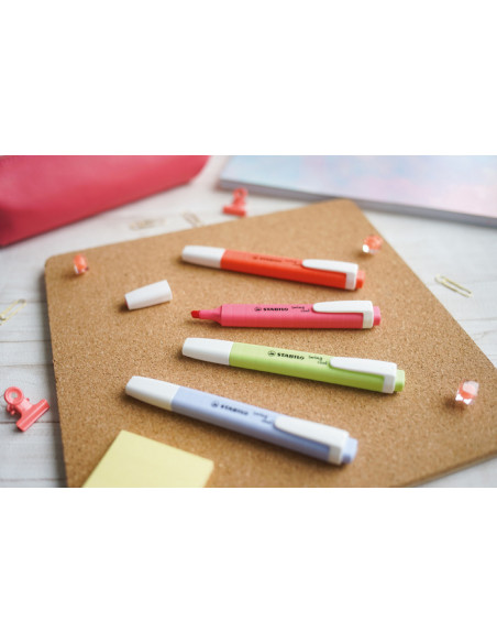 STABILO 275/4-08-1 evidenziatore 4 pz Punta smussata Colori assortiti