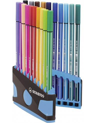 STABILO Pen 68 marcatore Medio Multicolore 20 pz