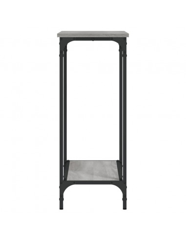 Tavolino Consolle Grigio Sonoma 75x30,5x75 cm Legno Multistrato