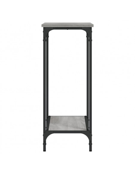 Tavolino Consolle Grigio Sonoma 75x30,5x75 cm Legno Multistrato
