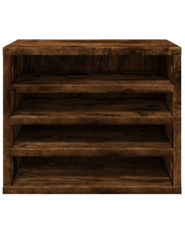 Organizer Scrivania Rovere Fumo 36x26x29,5cm Legno Multistrato