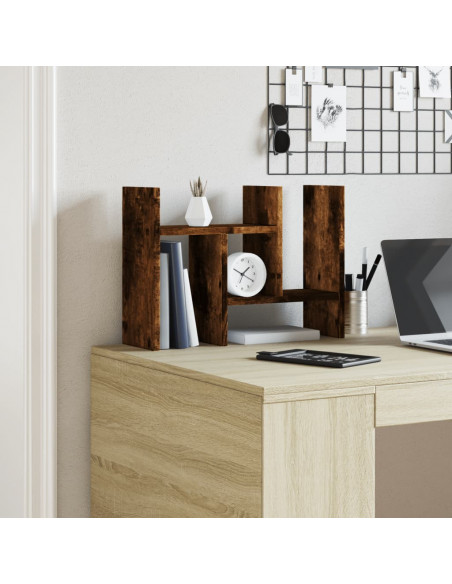 Organizer Scrivania Rovere Fumo 34,5x15,5x35,5 cm Multistrato