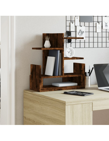 Organizer Scrivania Rovere Fumo 49x20x52,5 cm Legno Multistrato