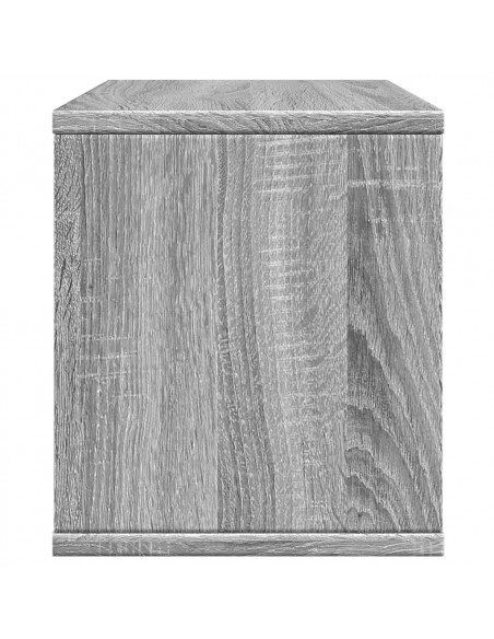 Organizer Scrivania Grigio Sonoma 36x26x29,5 Legno Multistrato