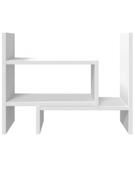 Organizer da Scrivania Bianco 38,5x17x39 cm Legno Multistrato