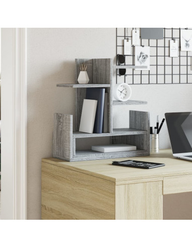 Organizer Scrivania Grigio Sonoma 49x20x52,5 cm Multistrato