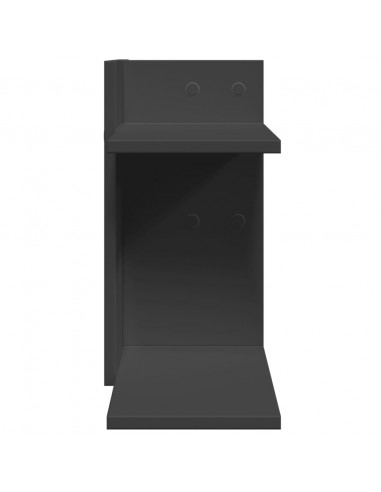 Organizer da Scrivania Nero 42x21,5x42 cm in Legno Multistrato