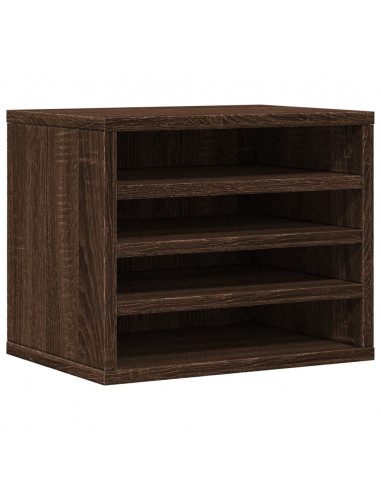 Organizer Scrivania Rovere Marrone 36x26x29,5 Legno Multistrato