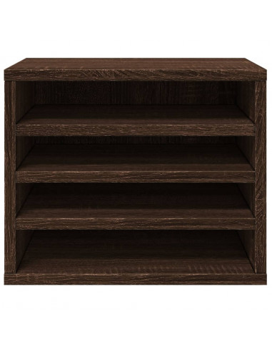 Organizer Scrivania Rovere Marrone 36x26x29,5 Legno Multistrato