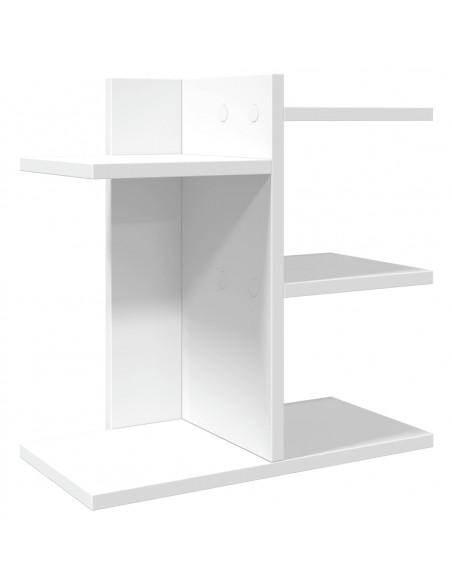 Organizer da Scrivania Bianco 42x21,5x42 cm Legno Multistrato