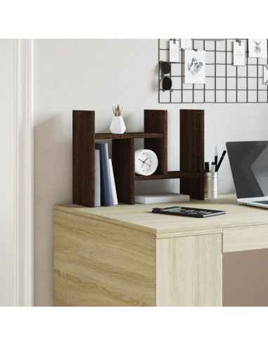 Organizer Scrivania Rovere Marrone 34,5x15,5x35,5cm Multistrato