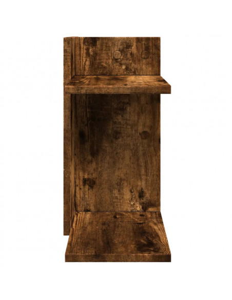 Organizer Scrivania Rovere Fumo 42x21,5x42 cm Legno Multistrato