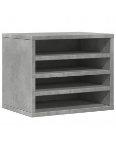 Organizer Scrivania Grigio Cemento 36x26x29,5 Legno Multistrato 2
