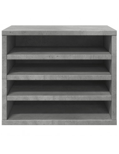 Organizer Scrivania Grigio Cemento 36x26x29,5 Legno Multistrato