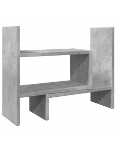 Organizer Scrivania Grigio Cemento 38,5x17x39 Legno Multistrato 2