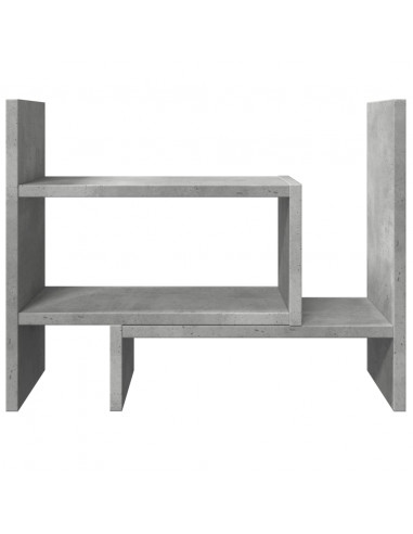 Organizer Scrivania Grigio Cemento 38,5x17x39 Legno Multistrato