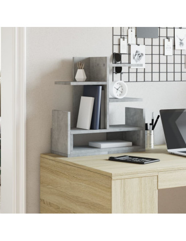 Organizer Scrivania Grigio Cemento 49x20x52,5 cm Multistrato