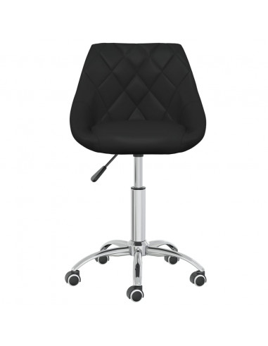 Sedia da Ufficio Girevole Nera in Similpelle