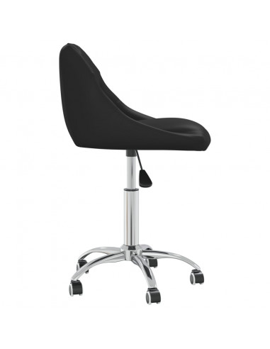 Sedia da Ufficio Girevole Nera in Similpelle