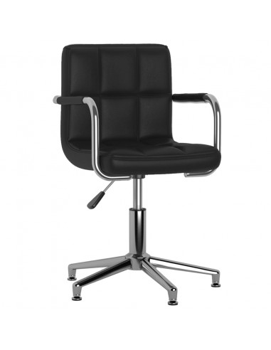Sedia da Ufficio Girevole Nera in Similpelle