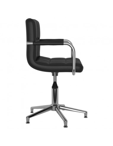 Sedia da Ufficio Girevole Nera in Similpelle