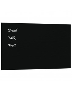 Lavagna Magnetica a Parete Nera 100x60 cm Vetro Temperato 2