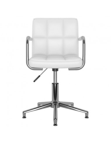 Sedia da Ufficio Girevole Bianca in Similpelle