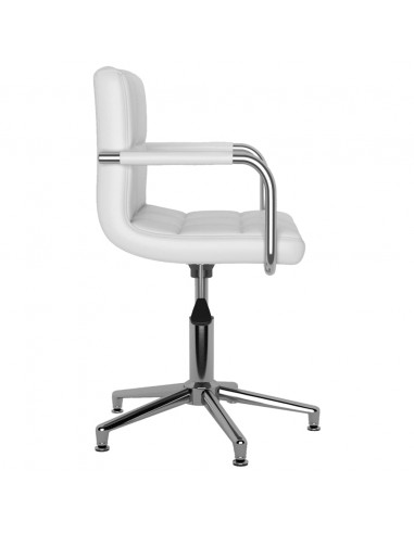Sedia da Ufficio Girevole Bianca in Similpelle