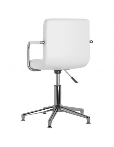 Sedia da Ufficio Girevole Bianca in Similpelle