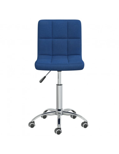 Sedia da Ufficio Girevole Blu in Tessuto