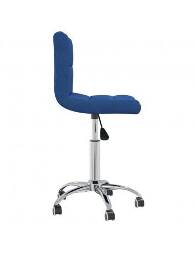Sedia da Ufficio Girevole Blu in Tessuto
