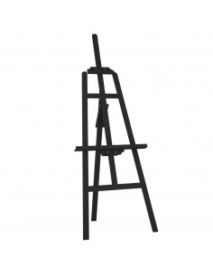 Cavalletto Nero 53,5x95x127 cm in Legno Massello di Pino 2