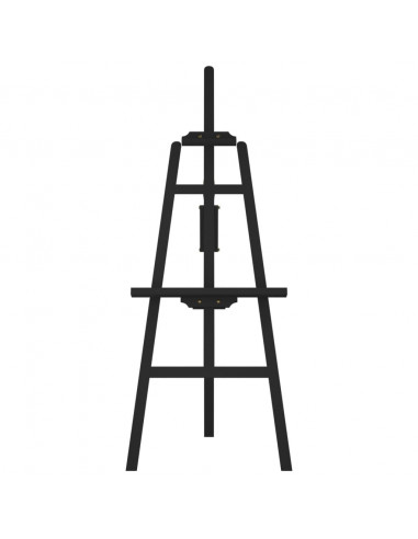 Cavalletto Nero 53,5x95x127 cm in Legno Massello di Pino