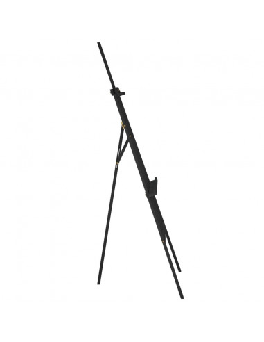 Cavalletto Nero 53,5x95x127 cm in Legno Massello di Pino
