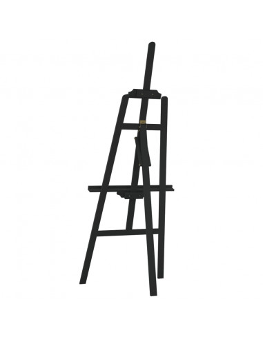 Cavalletto Nero 53,5x95x127 cm in Legno Massello di Pino