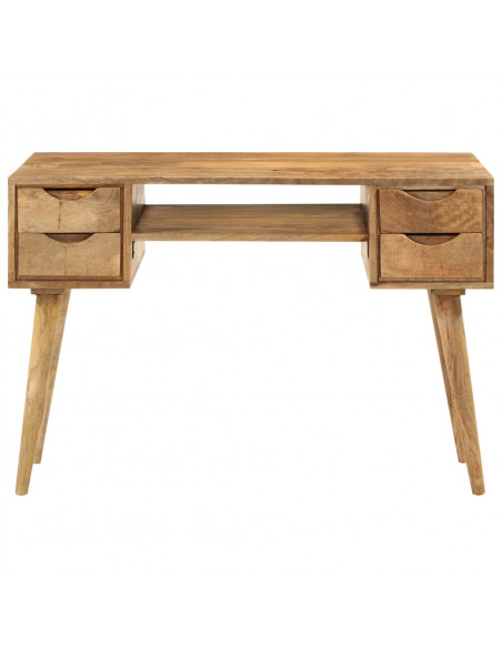 Scrivania con Cassetti 110x47x76 cm in Legno Massello di Mango