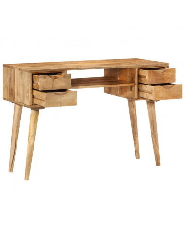 Scrivania con Cassetti 110x47x76 cm in Legno Massello di Mango
